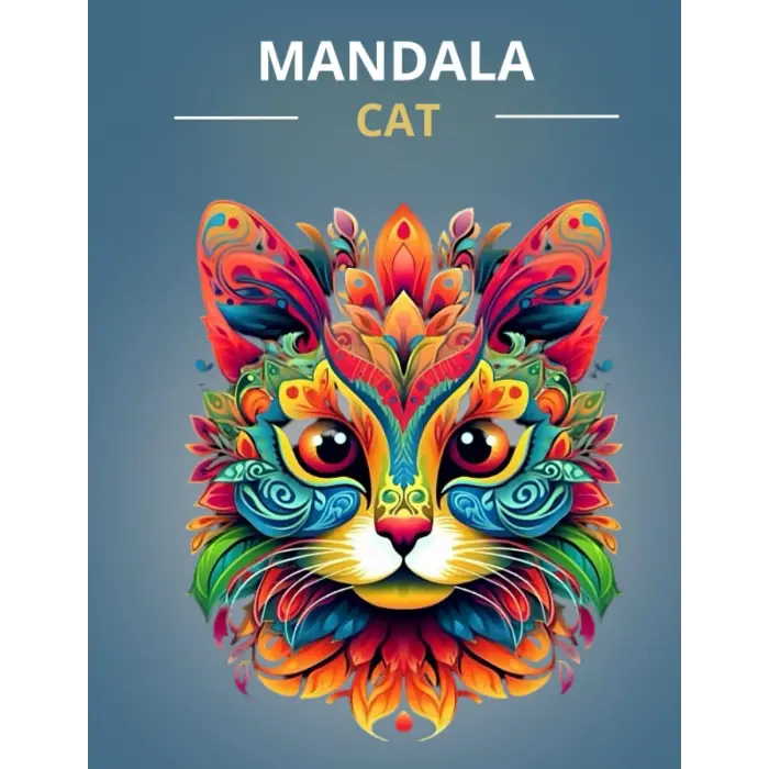 Mandala cat: page coloring mandala cat zen