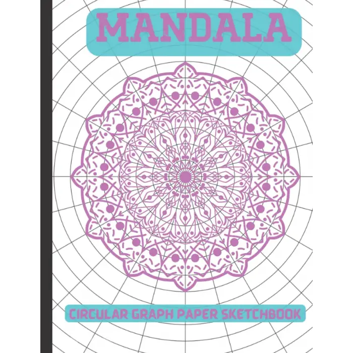 Mandala Drawing Practice Workbook: Polar Coordinate Graph Paper| Circular Grid Mandala Exercise Notebook| 15 Degree Angles, 1/2-Inch Radials On ... Primary Spokes 24| 8.5 x 11, 120 Pages