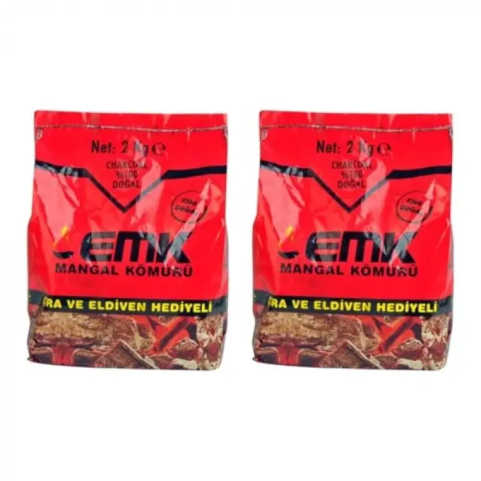Mangal Kömürü, 2 Kg Paket, 2li Set