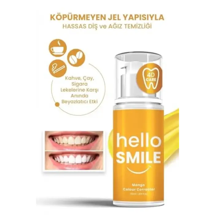 Mango Aromalı Anında Beyazlatıcı Diş Jeli