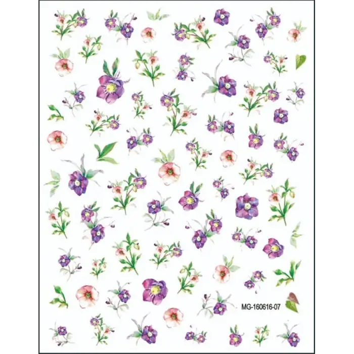 Manikür tırnak süsleme stickerı