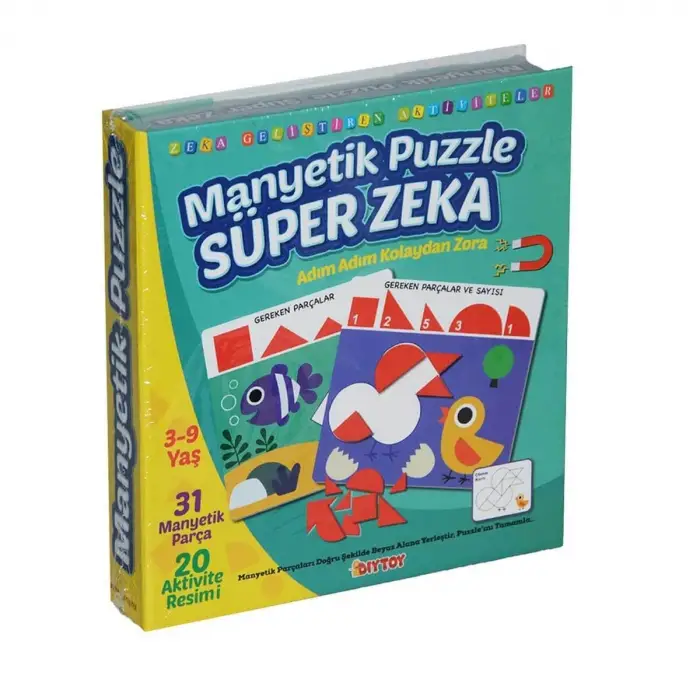 Manyetik Puzzle Süper Zeka Oyunu