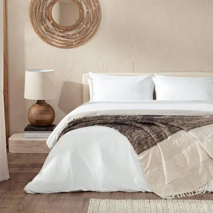 Mardılle Bambu King Size Nevresim Seti 230X220 Cm Ekru