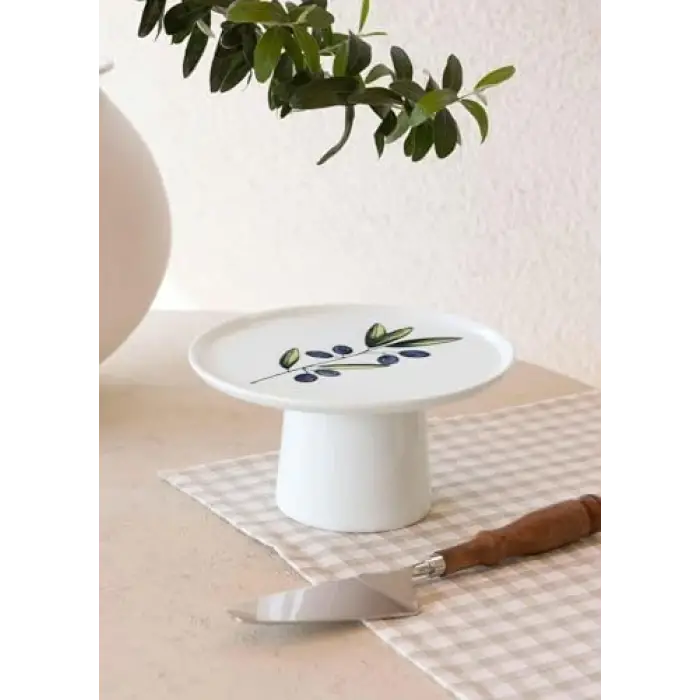 [marka] Olivos Ayaklı Servis Tabağı 10x19 cm