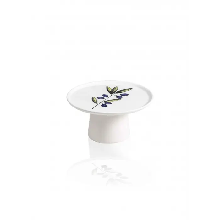 [marka] Olivos Ayaklı Servis Tabağı 10x19 cm