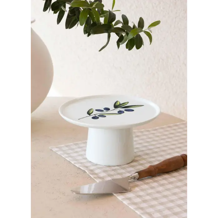 [marka] Olivos Ayaklı Servis Tabağı 10x19 cm