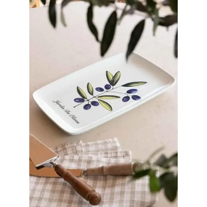 [marka] Olivos Dikdörtgen Servis Tabağı 31x20 cm OVS0015