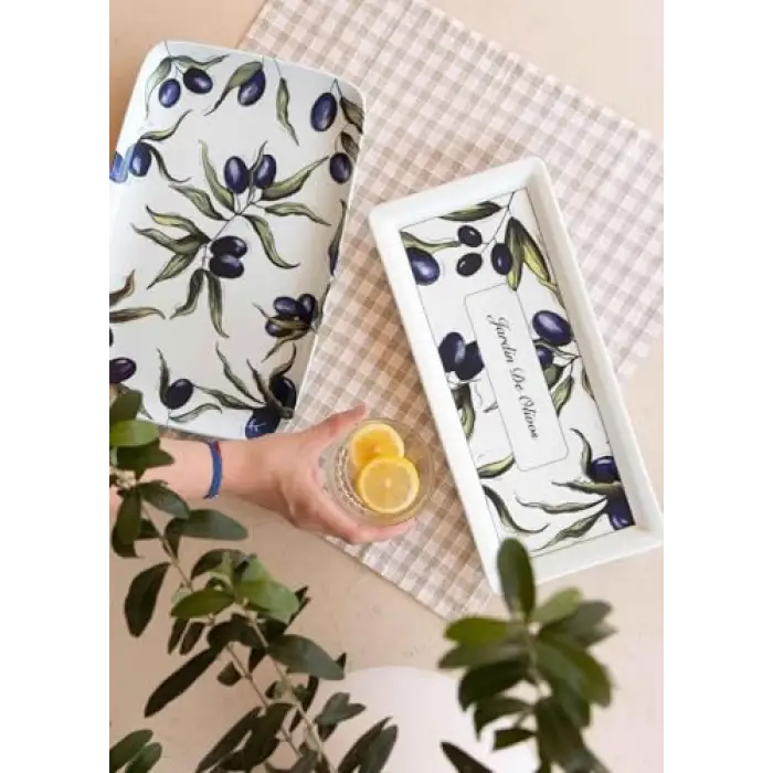 [marka] Olivos Dikdörtgen Servis Tabağı 31x20 cm OVS0016