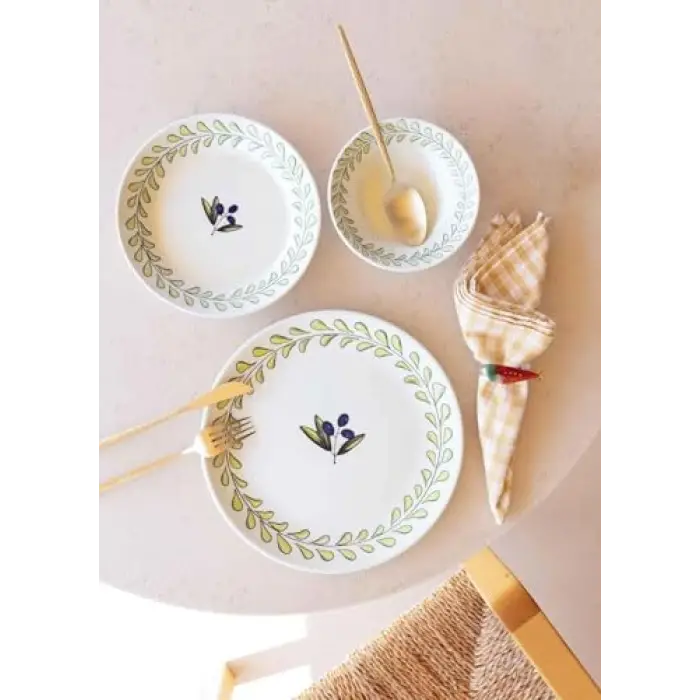 [marka] Olivos Pasta Tabağı 6lı Set 19 cm OVS0002