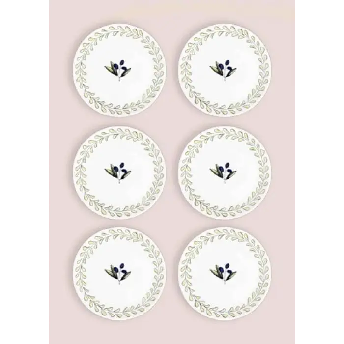 [marka] Olivos Pasta Tabağı 6lı Set 19 cm OVS0002