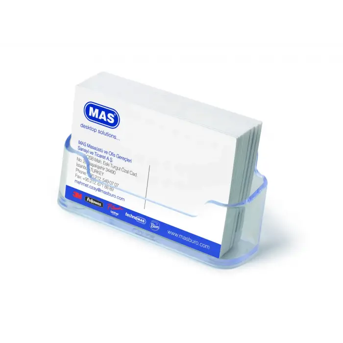 Mas 486 Oval Şeffaf Kartvizitlik