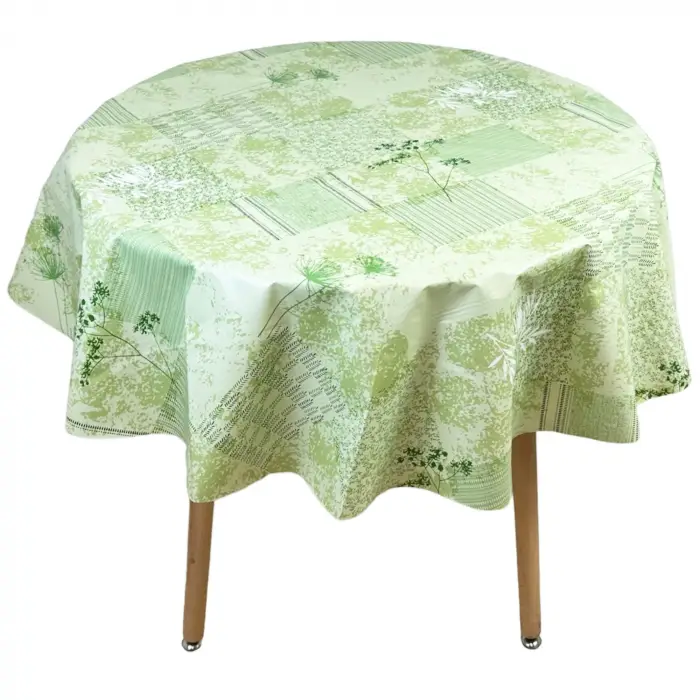 Masa Örtüsü, GreenLeaves Elyaflı, 140 cm Yuvarlak