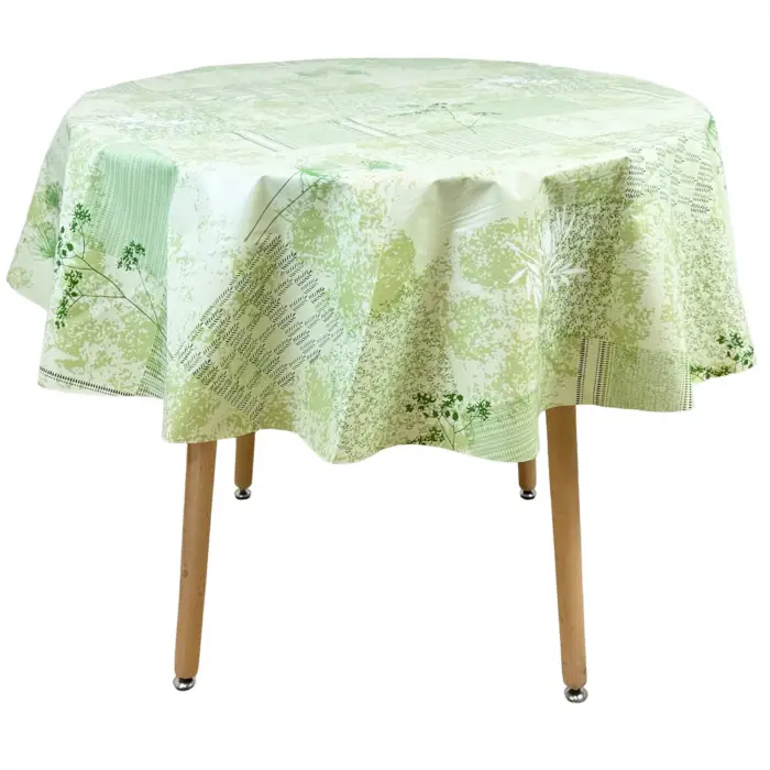 Masa Örtüsü, GreenLeaves Elyaflı, 140 cm Yuvarlak