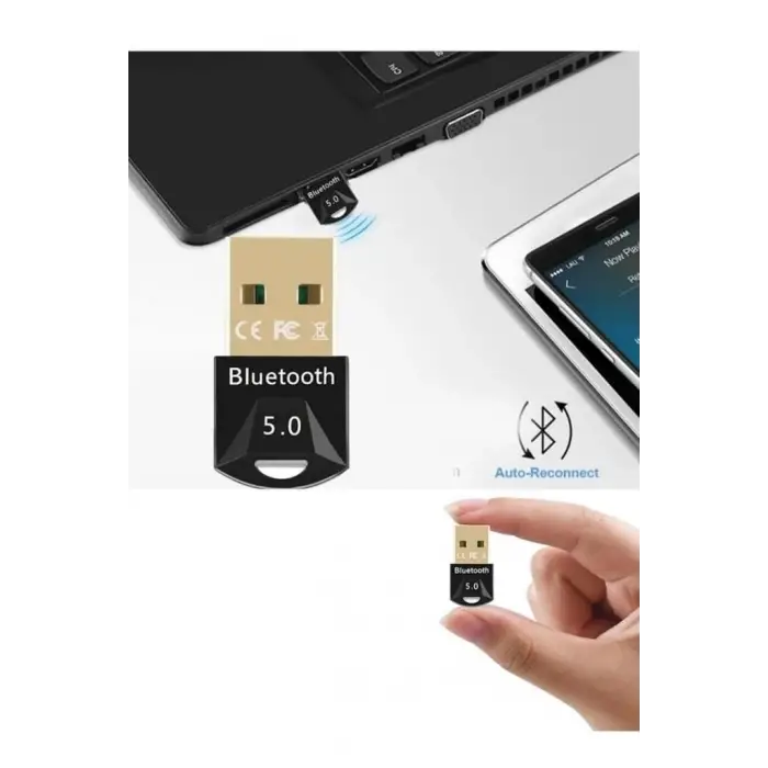 Masaüstü Bilgisayar Bluetooth Adaptörü V5.0, USB Dongle, Bluetooth Aparatı Çevirici Dönüştürücü