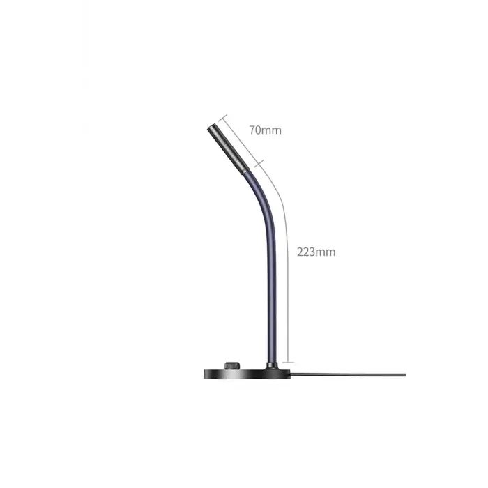 Masaüstü Standlı USB Girişli PC Bilgisayar Mikrofonu Siyah
