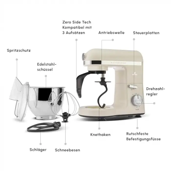 Mastermaid Chef Mutfak Şefi Iconic 1500 W Stand Mikser