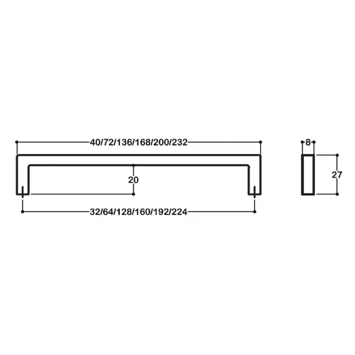 mat altın rengi 160 mm Modern Kulp