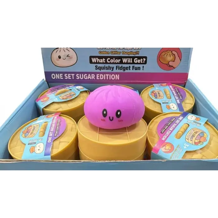 Mat Renkli Çin Mantısı Dumpling Squishy, 1 Adet