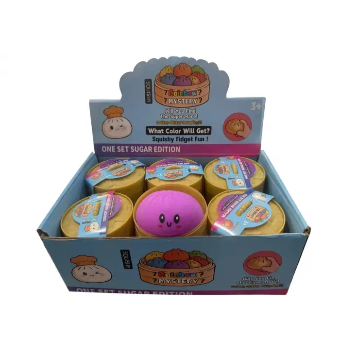 Mat Renkli Çin Mantısı Dumpling Squishy, 1 Adet