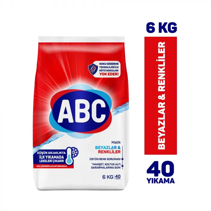 Matik Deterjan Beyazlar & Renkliler 6 Kg