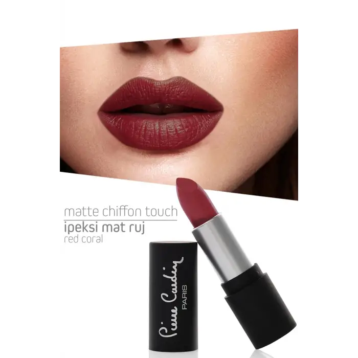 Matte Chiffon Touch Lipstick - Red Coral -188