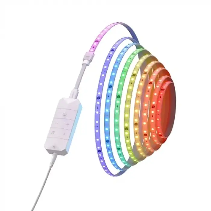 Matter Essentials HD Işık Şeridi, 5m Adreslenebilir Rgbıc LED Şerit – Akıllı, Wi-Fi ve Bluetooth Üzerinden Matter Destekli, 16 Milyon Renk; Alexa, Google ve Apple Uyumlu