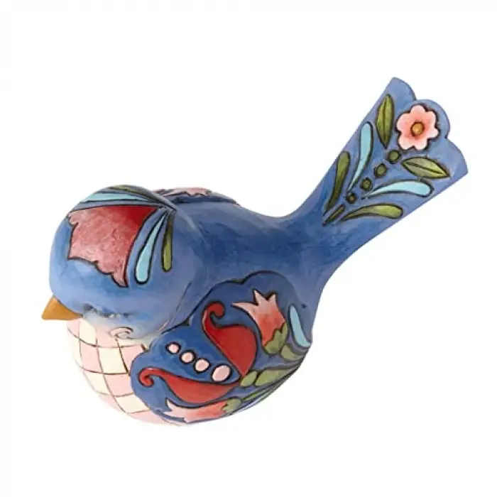 Mavi Çiçekli Kuş Figürü, 4056964