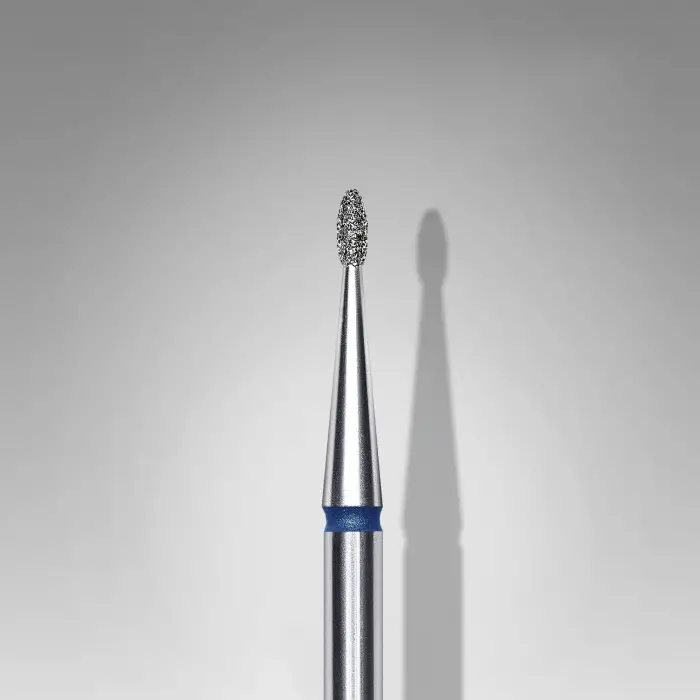 Mavi İnce Damla Elmas Manikür Freze Ucu 3 mm FA50B012-3