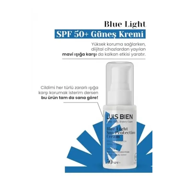 Mavi Işık Korumalı Güneş Kremi Spf 50+