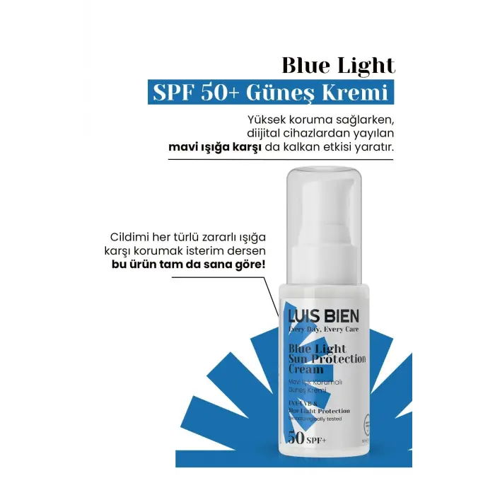 Mavi Işık Korumalı Güneş Kremi Spf 50+