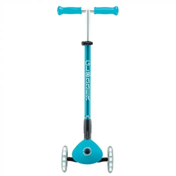 Mavi, ışıklı ve katlanabilir 3 tekerlekli scooter, Elite Deluxe