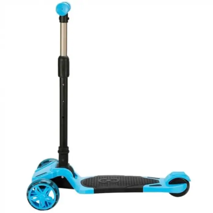 Mavi Katlanabilir, Işıklı 3 Tekerlekli Scooter