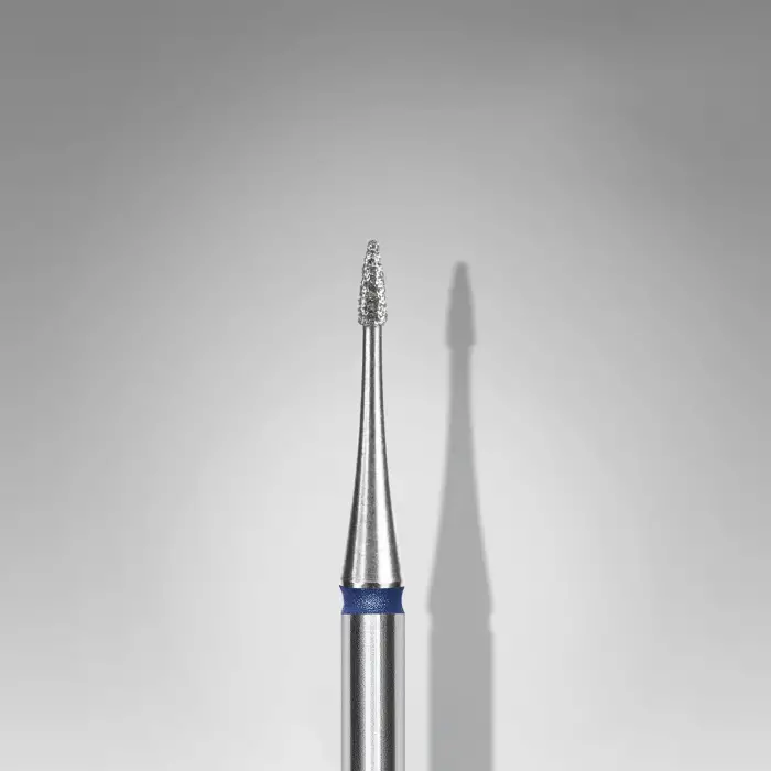 Mavi Mini Ateş Elmas Manikür Freze Ucu 1 mm FA12B010-3