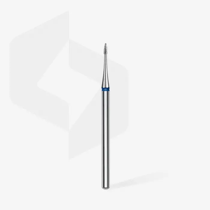Mavi Mini Ateş Elmas Manikür Freze Ucu 1 mm FA12B010-3