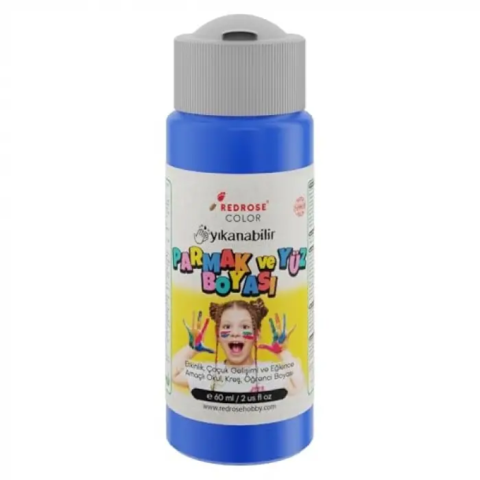 Mavi Parmak Boyası, 60 ml