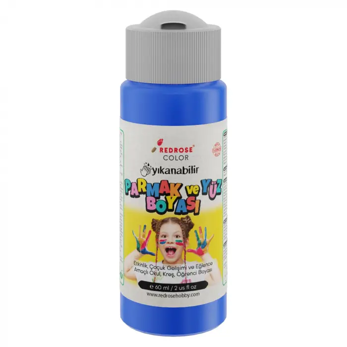 Mavi Parmak Boyası, 60 ml