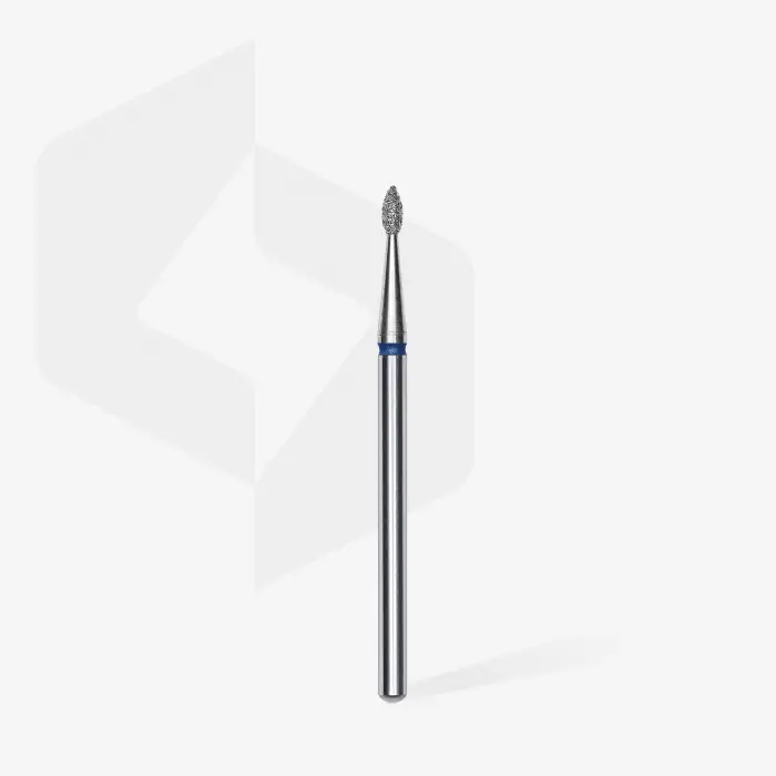 Mavi sivri damla model elmas manikür freze ucu 4 mm FA40B016-4