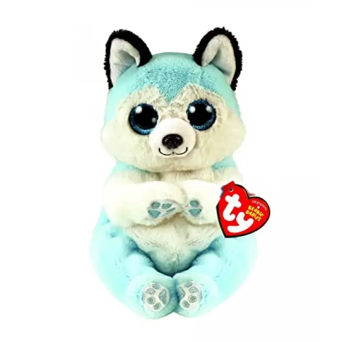 Mavi Thunder Husky Köpek Peluş Oyuncak, 20 Cm