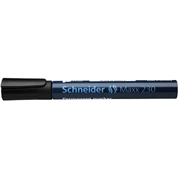 Maxx 230 Yuvarlak Uç Permanent Markör 1-3 mm Siyah