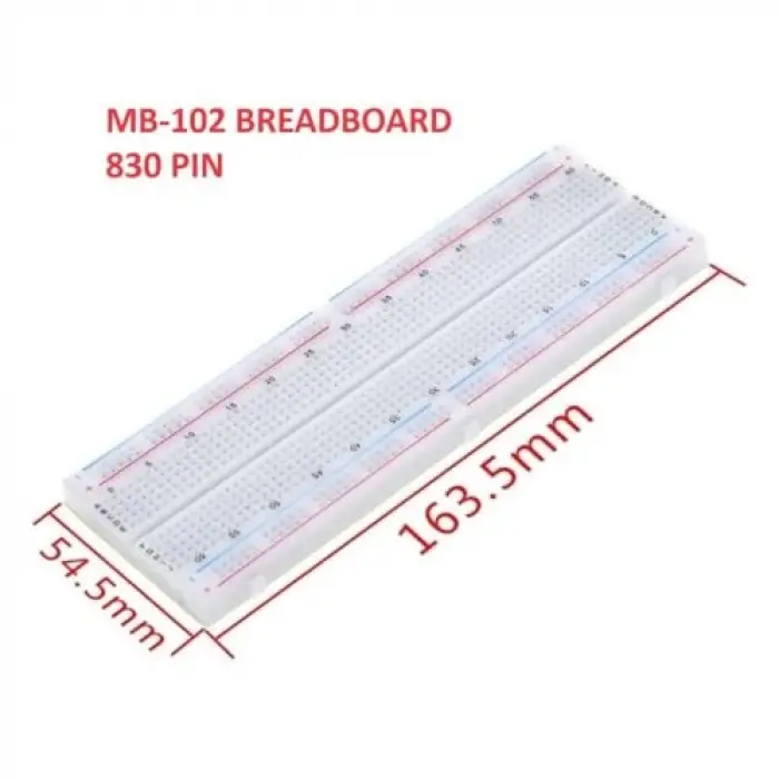Mb-102 830 Pin Büyük Breadboard