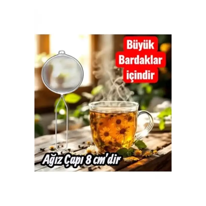 Medarbetare Süzgeç, 8 cm Çap, Paslanmaz Çelik