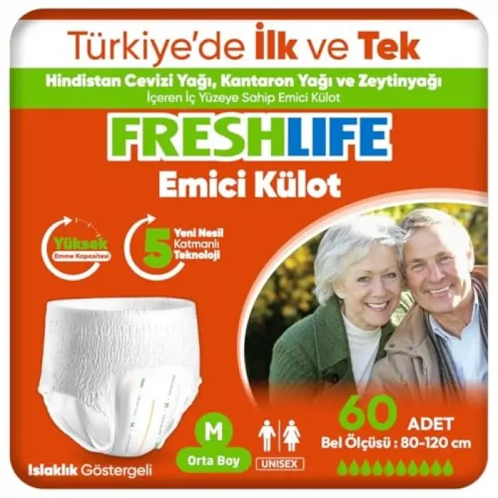 Medium Emici Külot 30lu 2 Paket (60 Adet)