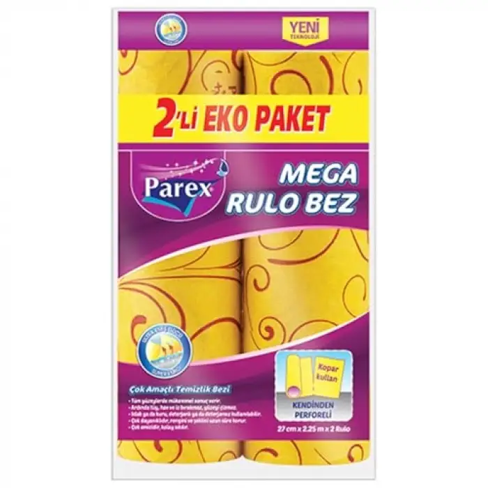 Mega rulo temizlik bezi, 2li paket