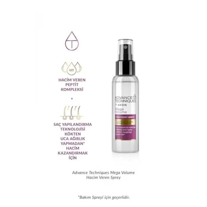 Mega Volume Hacim Veren Saç Spreyi 100 Ml