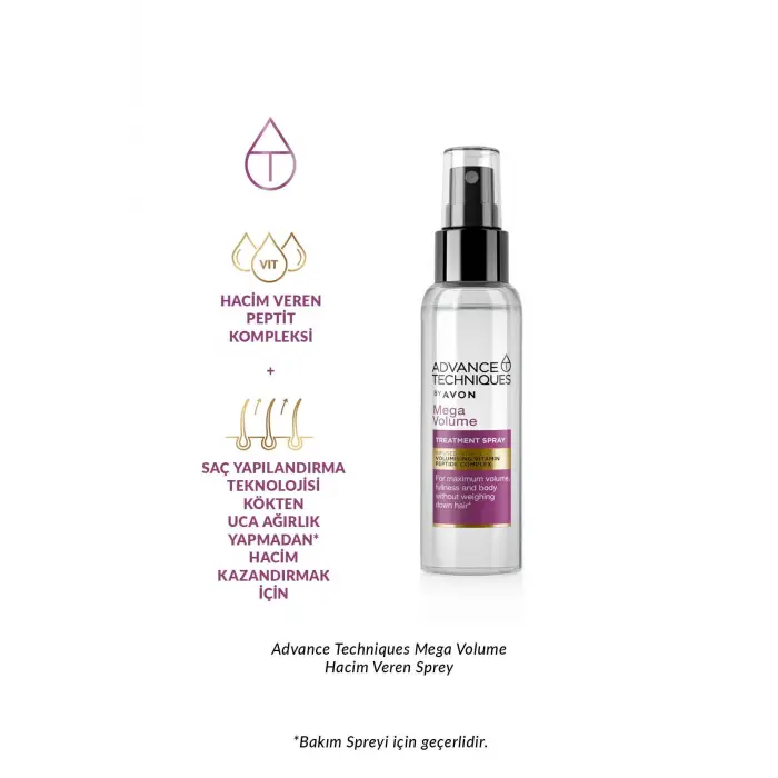 Mega Volume Hacim Veren Saç Spreyi 100 Ml