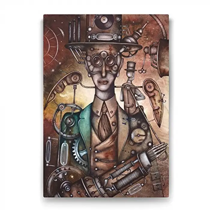 Mekanik Adam Tablosu - 40x60 cm