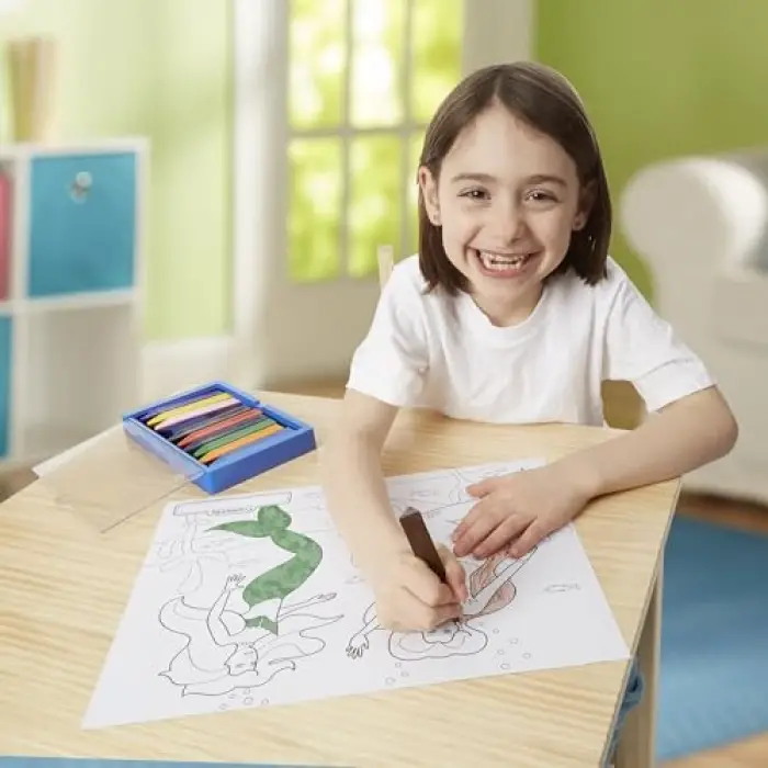 Melissa & Doug - Dev Boyama Kitabı, Pembe (14225)