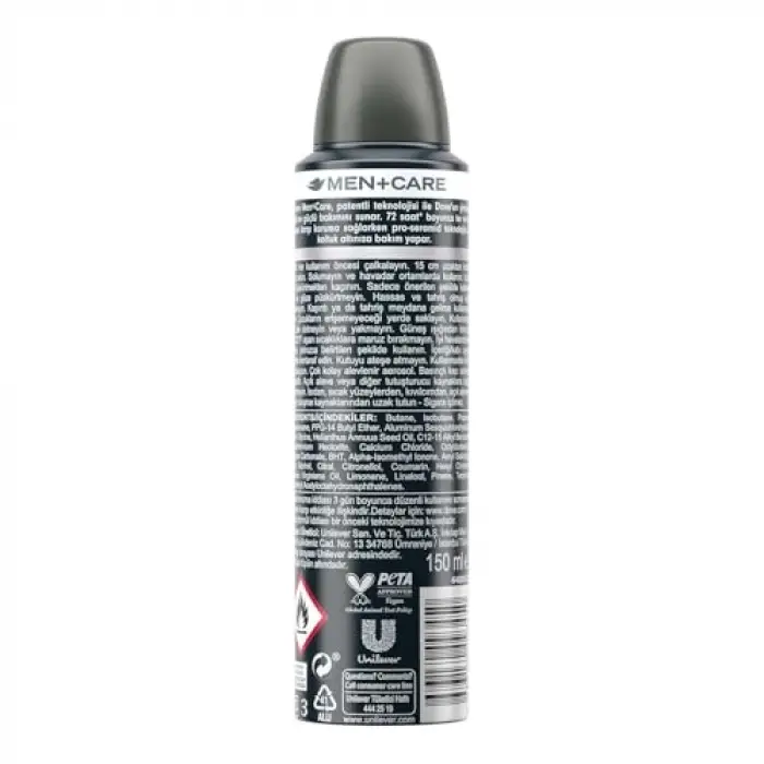 Men Care Clean Comfort Sprey Deodorant 150 Ml