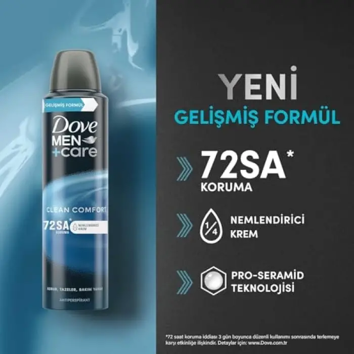 Men Care Clean Comfort Sprey Deodorant 150 Ml
