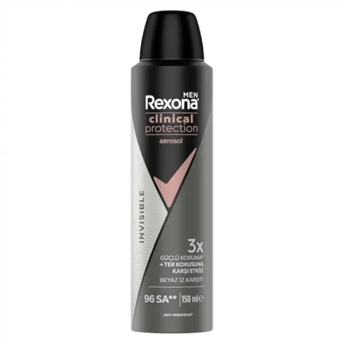 Men Clinical Protection Invisible Sprey Deodorant 150 Ml